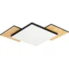 Image de EGLO, Plafonnier, Plafonnier LED acier/bois/plastique 10,8W 1300 lm 3000 K blanc chaud hxlxl 60x285x285 mm Tamuria s (1300 lm)