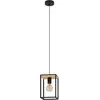 Image de EGLO, Suspension, Suspension LIBERTAD 1x E27 noir/marron (E27)