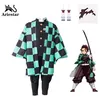 Image de Ensemble déguisement garçon adulte Ariestar® costume Demon Slayer Kimetsu no Yaiba Kamado Tanjirou taille L cosplay anime Halloween