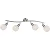Image de Globo, Spot de plafond, Projecteur LED nickel mat 4xE14 LED (E14, 320 lm)