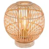 Image de Globo - Lampe à poser design bambou Hildegard - Diam. 30 x H. 35 cm - Beige naturel - Hildegard