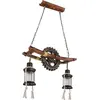 Image de Globo, Suspension, Suspension Abella laiton antique 2xE27 (E27)