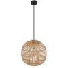 Image de Globo - Suspension design bambou Hildegard - Diam. 30 x H. 150 cm - Beige naturel - Hildegard