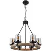 Image de Globo, Suspension, Lampe à Suspendre Métal Noir, 6xe27 (E27)