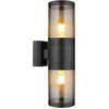 Image de Globo, Éclairage d'extérieur, Lampe Exterieure Acier Inoxydable Noir, 2xe27 (E27, IP44)