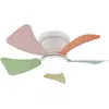 Image de Globo Hines, Ventilateur, Blanc, Multicolore, Jaune, Bleu, Rouge, Vert
