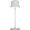Image de EGLO, Lampe de table, 900458 MANNERA Lampe de table LED d'extérieur 2,2W Dimmer Ø110mm Gris Blanc USB Blanc Chaud IP54 Dim (200 lm)
