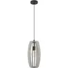 Image de EGLO, Suspension, 900502 BAJAZZARA E27 Suspension Ø260mm Noir Gris (E27)