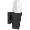 Image de EGLO, Éclairage d'extérieur, 900682 FARINDOLA E27 Applique murale/plafonnier d'extérieur Noir Blanc IP44 (E27, IP44)