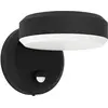 Image de EGLO, Éclairage d'extérieur, 900674 FORNACI LED Applique murale/plafonnier d'extérieur 8,7W Capteur Noir Blanc Blanc Chaud IP44 (850 lm, IP44)