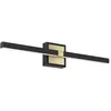 Image de EGLO, Plafonnier, 900928 PEGUERA LED Applique/plafonnier 11W noir laiton brossé blanc blanc chaud IP44 (1165 lm)