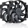 Image de Noctua NF-A14x25r G2 PWM Sx2-PP chromax.black (140 mm, 2x), Ventilateur PC, Noir