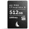 Image de Angelbird AV PRO CFexpress A (512 Go, CFexpress type A), Carte mémoire, Noir