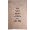 Image de TIAKI Serviette de bain "Home" taupe 140x90cm pour les amoureux des chiens