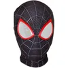 Image de Masque de Déguisement de Super-Héros Cosplay Spiderman Miles Morales Noir