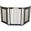 Image de Barrière de sécurité - Denver - 3 Panneaux - 85,5-200 x 74 cm - Bidirectionnel - Noir