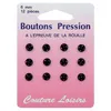 Image de Boutons pression n°6 noirs X12 - Distrifil(...) -