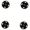 Image de Lot de 4 Boutons pressions de 15mm noirs - Distrifil(...) - 15 Noir