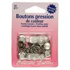 Image de Boutons pression 11 mm couleur perle - Distrifil(...) - Sr Gris