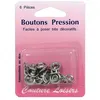 Image de Boutons pression blanc diam. 11 mm X 6 - Distrifil(...) -