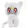 Image de Peluche Pour Sailor Moon FONGWAN Chat de compagnie poupée Luna - blanc 28cm