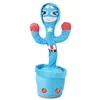Image de Captain America Jouet Cactus dansant Marvel Avengers Peluche chantant, parlant et dansant Chargement USB FONGWAN pour la décoration intérieure et l'interaction avec les bébés
