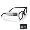 Image de LINFE Caméra d'action haute définition, caméra pour lunettes, compatible Wi-Fi, visualisation en temps réel via l'application, enregistrement audio et vidéo, 64 Go, blanc