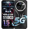 Image de OUKITEL WP55 Pro 5G Rugged Smartphone 48Go+512Go 11000mAh 6.6 Telephone Portable Incassable 108MP Vision Nocturne Android 15 Noir noir