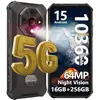 Image de Smartphone Incassable 5G Ulefone Armor X16 Pro 16+256GO 6.56 10360mAh Telephone Portable Incassable Android 15 64MP NFC/GPS/AI Noir noir