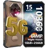 Image de Smartphone Robuste 5G Ulefone Armor X16 Pro 16GO+256GO 6.56 10360mAh 64MP Telephone Portable Incassable Android 15 NFC/GPS/AI Or