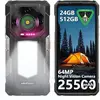 Image de Telephone Portable Incassable Ulefone Armor 33 24+512Go 6,95 25500mAh 64MP Smartphone Robuste Android 15 Dual SIM/NFC/1100LM, Noir noir