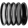 Image de Urth 77mm ND2, ND4, ND8, ND64, ND1000 Lens Filter Kit (Plus+) (77 mm, Filtre gris neutre), Filtre photo, Transparent