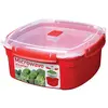 Image de Sistema 1103 Vaisselle pour micro-ondes, Ustensile de cuisine : accessoires, Rouge, Transparent