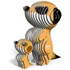 Image de Eugy Puzzle 3D suricate 7 x 7,5 cm carton orange 45 pièces