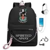 Image de Sac à Dos Spirited Away pour Enfants Cadeaux pour Filles (SD1710) 32*15*45 cm Noir