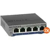 Image de Netgear GS105E ProSafe Plus Duo Pack (5 ports), Switch réseau, Gris