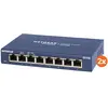 Image de Netgear GS108 Duo Pack (8 ports), Switch réseau, Noir