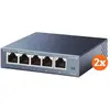 Image de TP-Link TL-SG105 Duo Pack (5 ports), Switch réseau, Argent