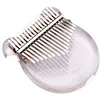 Image de Muslady 17 touches Transparent Kalimba Pouce Piano Acrylique Matériel Mignon En Forme de Chat avec Sac de Transport Notes de Musique Autocollants Tuning Marteau Chiffon De Nettoyage Cadeau Musical
