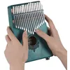 Image de Muslady 17 touches Kalimba Pouce Piano Mbira Bois d'acajou Pick-up intégré Avec l'interface de haut-parleur de 6.35mm avec le cadeau musical de sac de transport