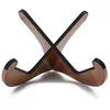 Image de Kalaok Portable Guitare Ukulele Violon En Bois Stand Crochet Pliable Support de Support pour Guitares Cadeaux De Noël Musical Strings Instrument Partie