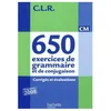 Image de 650 exercices de grammaire et de conjugaison, CM : corrigés et évaluations + 50 textes de présentation en occasion ou reconditionné