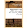 Image de Mémoires d'un vilain du XIVe siècle, traduit d'un manuscrit de 1369, (Éd.1820) Jacques-Albin-Simon Collin de Plancy (Auteur)