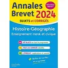 Image de Histoire géographie, enseignement moral et civique : annales brevet 2024, sujets et corrigés : nouveau brevet en occasion ou reconditionné