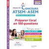 Image de ATSEM, ASEM : préparer l'oral en 100 questions : externe, interne, 3e voie, catégorie C, concours 2024 en occasion ou reconditionné
