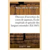 Image de Discours d'ouverture du cours de japonais à l'École impériale et spéciale des langues orientales Léon Rosny (Auteur)