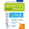 Image de 700 dictées et exercices d'orthographe : spécial collège, de la 6e à la 3e : nouveaux programmes en occasion ou reconditionné
