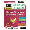 Image de Histoire géographie enseignement commun : 1re, terminale, bac STMG, ST2S, STI2D, STL, STD2A, STHR : nouveau bac en occasion ou reconditionné