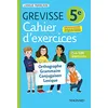 Image de Cahier d'exercices Grevisse 5e : orthographe, grammaire, conjugaison, lexique : + de 600 exercices en occasion ou reconditionné