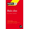 Image de Profil - Sartre (Jean-Paul) : Huis clos Jean-Benoît Hutier (Auteur), Georges Decote (Collection dirigée par), Jean-Paul Sartre (Auteur)